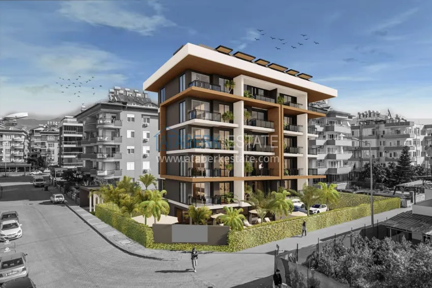 Проект офф-плана! Новый бутик-комплекс в 280 метрах от моря, район Оба 4 