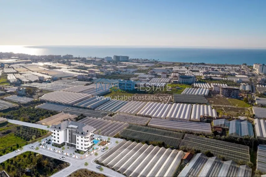 Квартиры на этапе котлована в районе Паяллар, Алания  5 