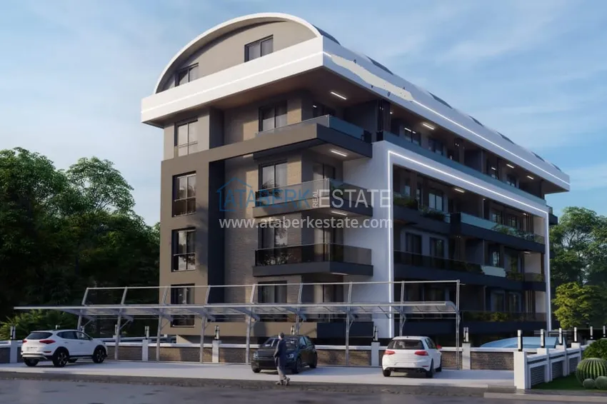 Квартира 1+1 от инвестора в комплексе на этапе строительства, район Паяллар – Алания 5 