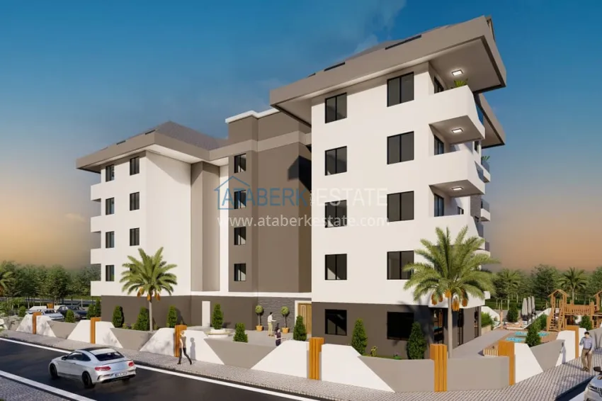 Квартиры на этапе котлована в районе Паяллар, Алания  8 