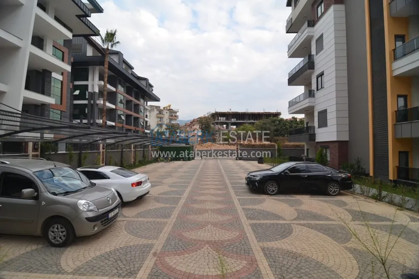 Садовый дуплекс 3+1 с мебелью в молодом жилом комплексе премиум-класса, район Оба – Алания  11 