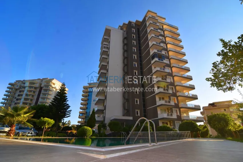 Квартира 2+1 меблированная с видом на море и крепость, район Махмутлар – Алания  6 