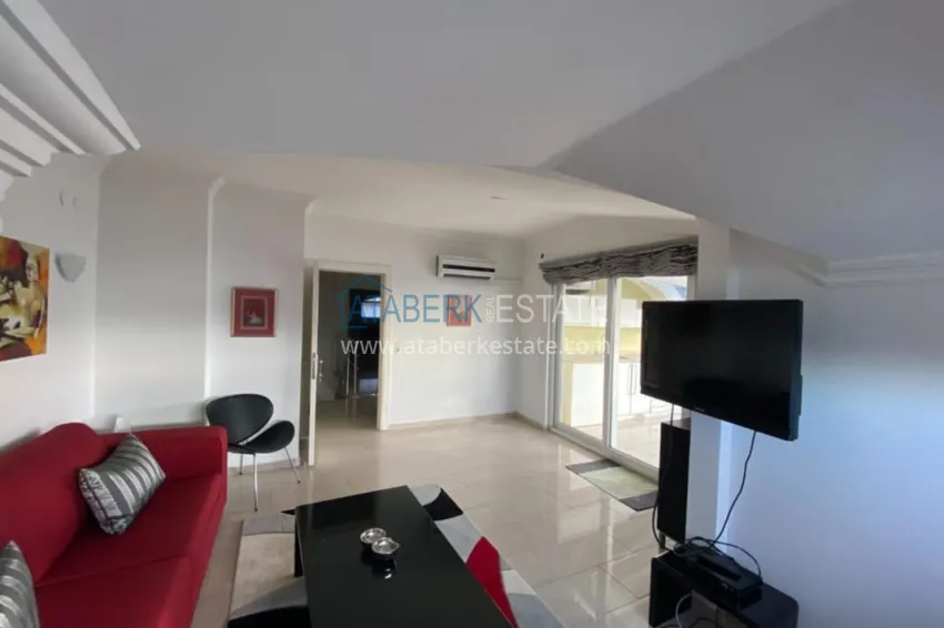 Приобрести Видовая квартира-дуплекс 4+1 с мебелью в Алании  13 