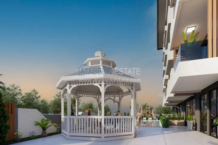 Квартиры на этапе котлована в районе Паяллар, Алания  12 