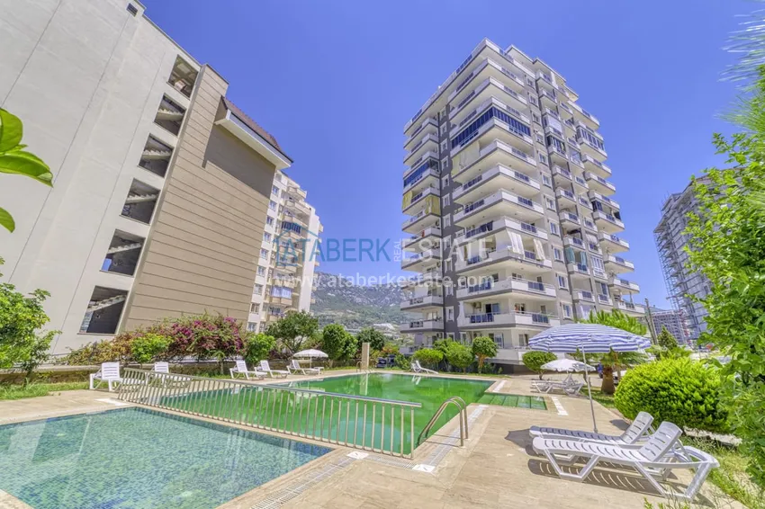 Квартира 2+1 меблированная с видом на море и крепость, район Махмутлар – Алания  7 