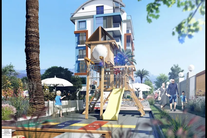 Новый проект жилого комплекса комфорт-класса в Алании, Газипаше 7 