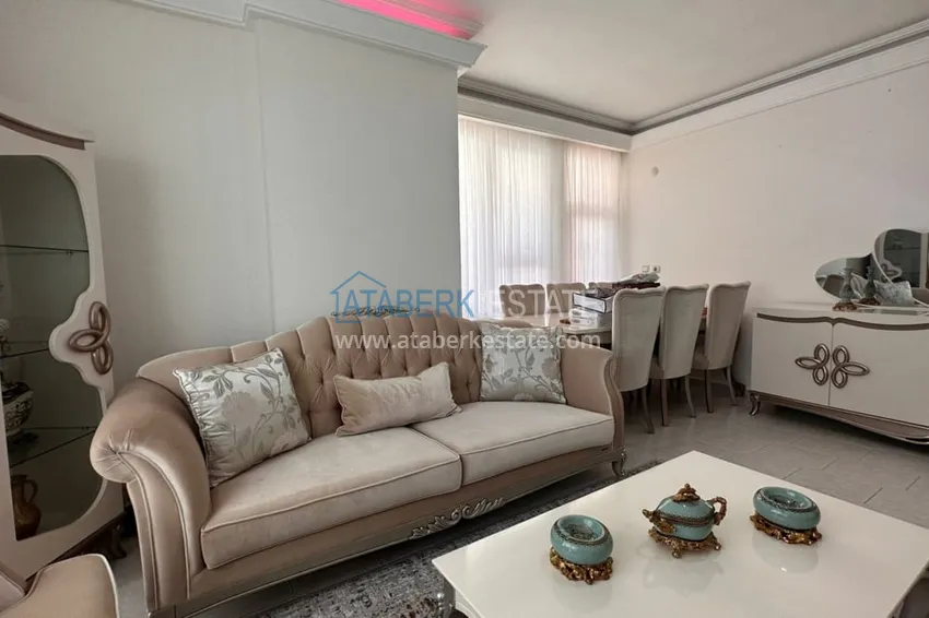 Приобрести Трехкомнатная квартира с открытым видом на горы и море в центре Алании 5 