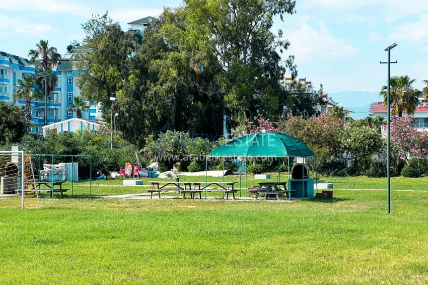 Просторная двухкомнатная квартира с мебелью и камином в районе Алании – Конаклы 7 