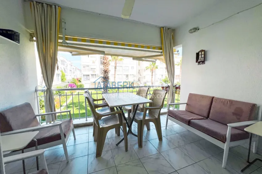 Приобрести Просторная двухкомнатная квартира с мебелью и камином в районе Алании – Конаклы 8 