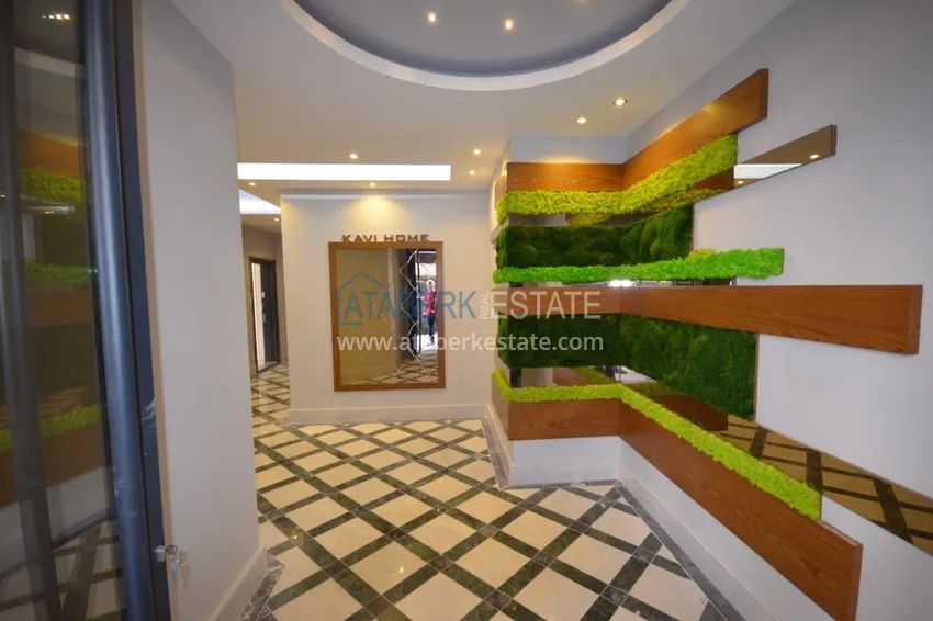 Садовый дуплекс 3+1 с мебелью в молодом жилом комплексе премиум-класса, район Оба – Алания  16 