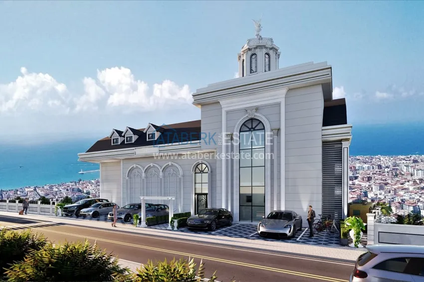 Новый проект роскошных таунхаусов класса-люкс в Алании район Бекташ. Подходит для гражданства  9 