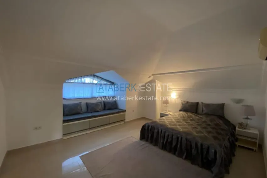 Приобрести Видовая квартира-дуплекс 4+1 с мебелью в Алании  16 