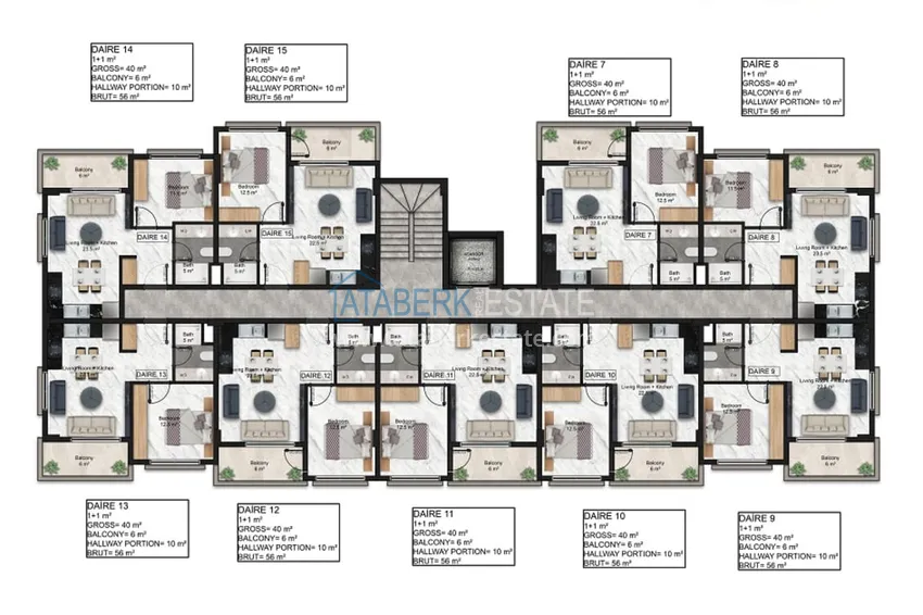 Купить дешево Новый проект роскошного жилого комплекса премиум-класса в районе Тюрклер, Алания 2 