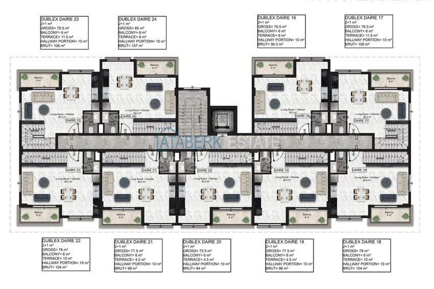 Купить дешево Новый проект роскошного жилого комплекса премиум-класса в районе Тюрклер, Алания 3 
