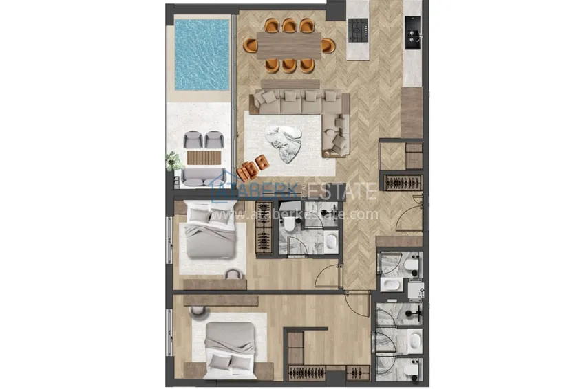 Купить дешево Уникальный проект комплекс-отель класса люкс в Анталии – Алтынташ 9 