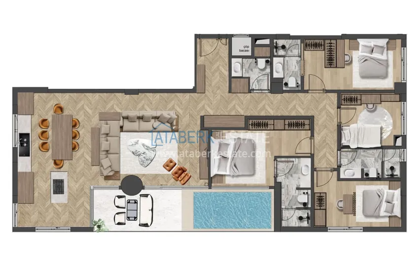 Купить дешево Уникальный проект комплекс-отель класса люкс в Анталии – Алтынташ 10 