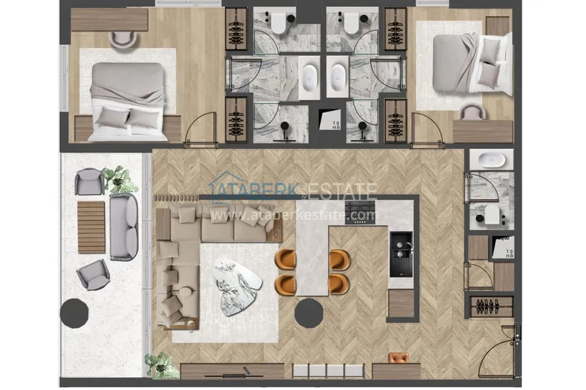 Купить дешево Уникальный проект комплекс-отель класса люкс в Анталии – Алтынташ 14 