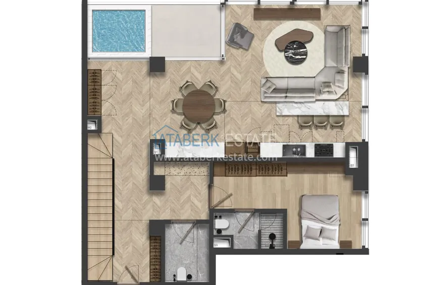 Купить дешево Уникальный проект комплекс-отель класса люкс в Анталии – Алтынташ 17 