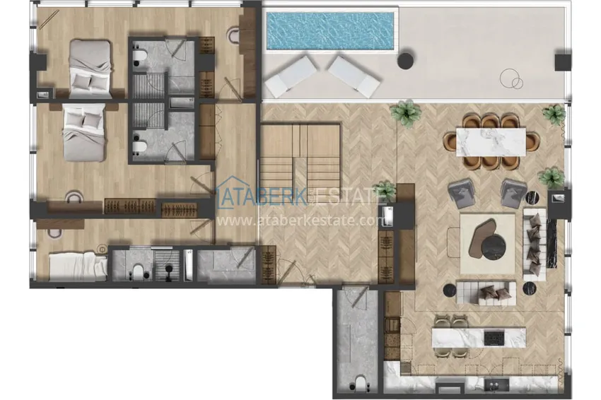 Купить дешево Уникальный проект комплекс-отель класса люкс в Анталии – Алтынташ 19 