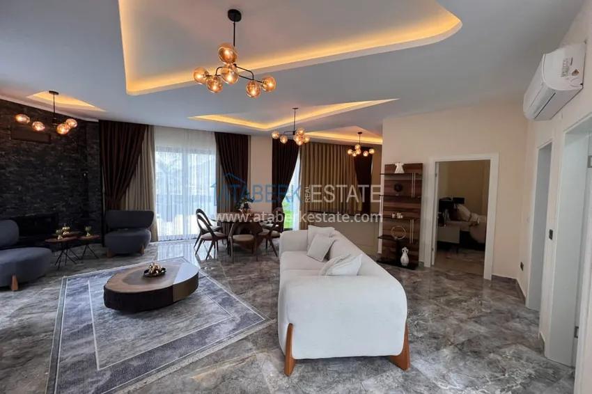 Приобрести Полностью меблированная вилла 3+1 по цене от застройщика в районе Каргыджак, Алания  4 