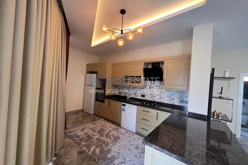 Приобрести Полностью меблированная вилла 3+1 по цене от застройщика в районе Каргыджак, Алания  5 