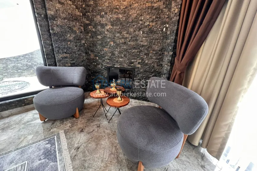 Приобрести Полностью меблированная вилла 3+1 по цене от застройщика в районе Каргыджак, Алания  7 