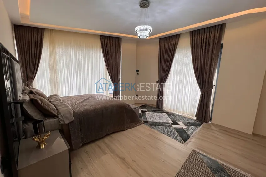 Приобрести Полностью меблированная вилла 3+1 по цене от застройщика в районе Каргыджак, Алания  23 