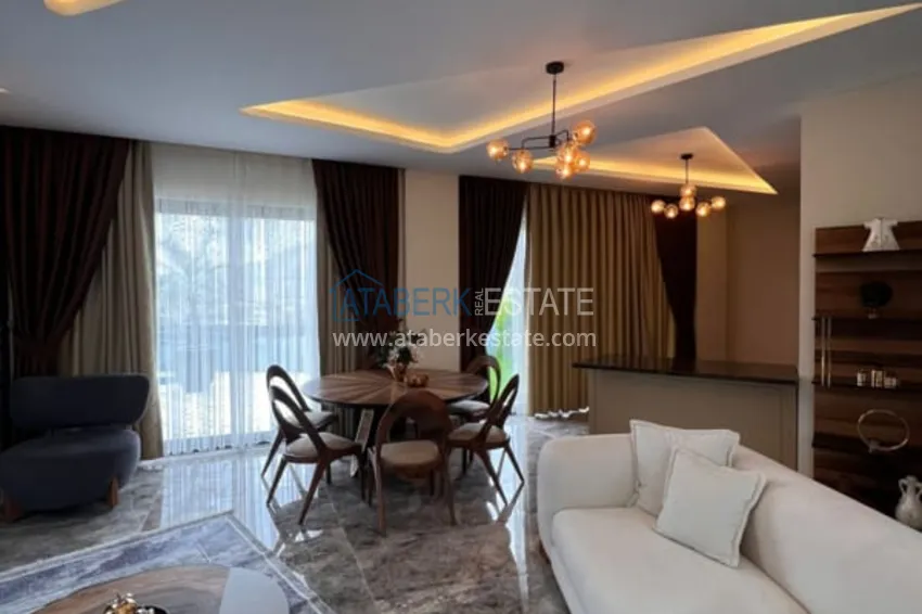 Приобрести Полностью меблированная вилла 3+1 по цене от застройщика в районе Каргыджак, Алания  2 