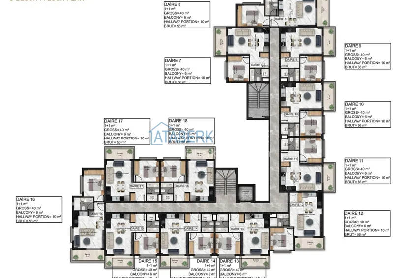 Купить дешево Новый проект роскошного жилого комплекса премиум-класса в районе Тюрклер, Алания 6 