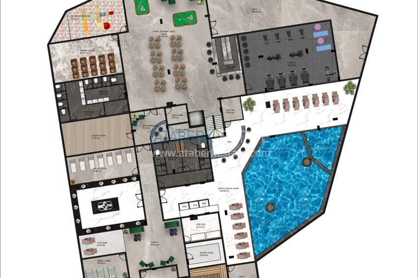 Купить дешево Новый проект роскошного жилого комплекса премиум-класса в районе Тюрклер, Алания 1 