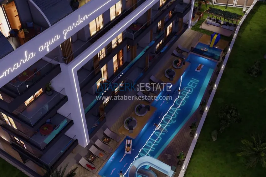 Квартира 1+1 от инвестора в комплексе на этапе строительства, район Паяллар – Алания 13 