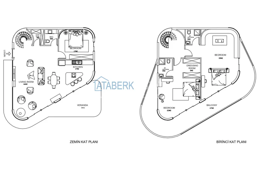Купить дешево Полностью меблированная вилла 3+1 по цене от застройщика в районе Каргыджак, Алания  1 