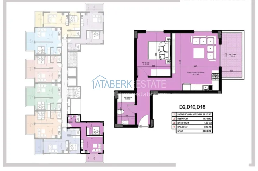 Купить дешево Квартиры на этапе котлована в районе Паяллар, Алания  5 