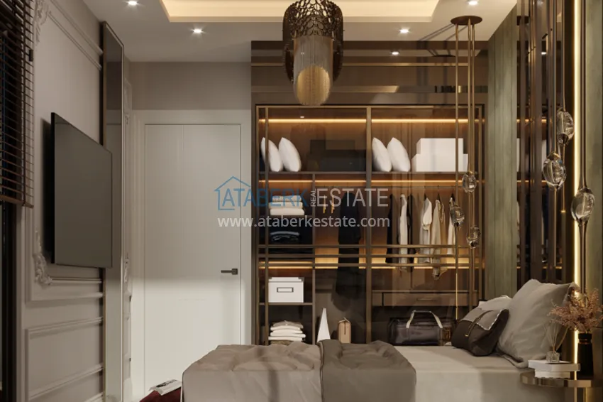 Приобрести Новый проект роскошного жилого комплекса премиум-класса в районе Тюрклер, Алания 7 