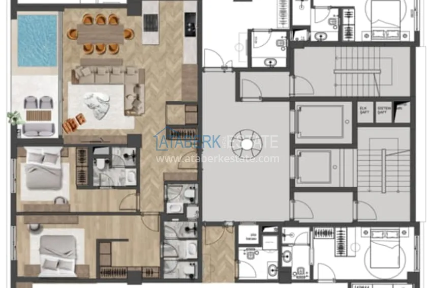 Купить дешево Уникальный проект комплекс-отель класса люкс в Анталии – Алтынташ 3 
