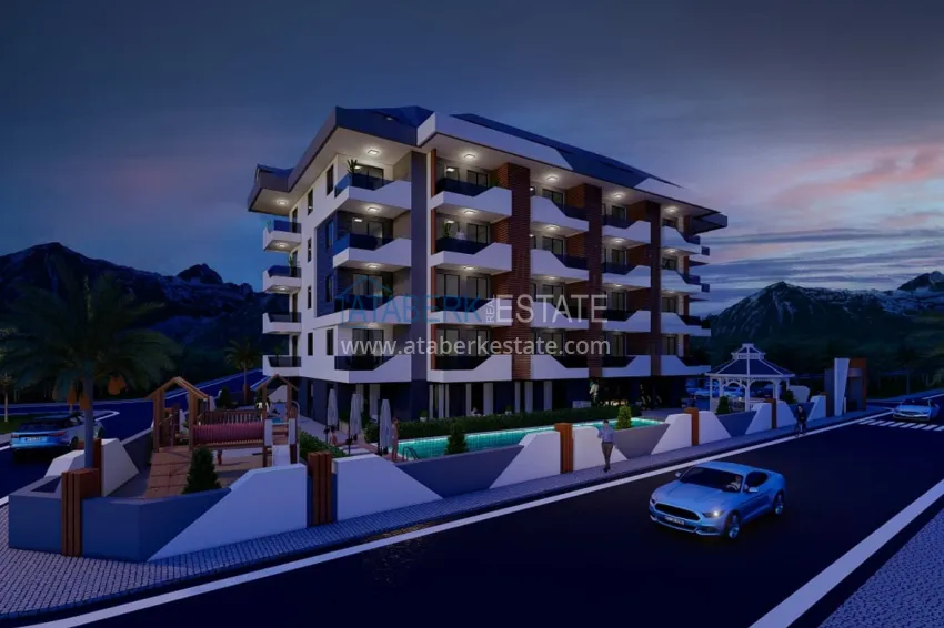 Квартиры на этапе котлована в районе Паяллар, Алания  2 