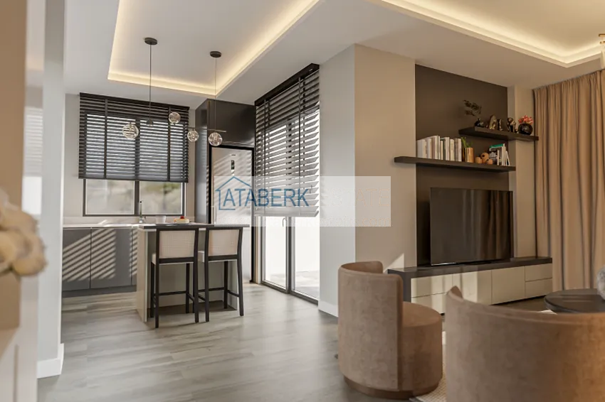 Приобрести Квартира 1+1 на этапе строительства в 200 метрах от моря в районе Тедже-Мерсин 12 