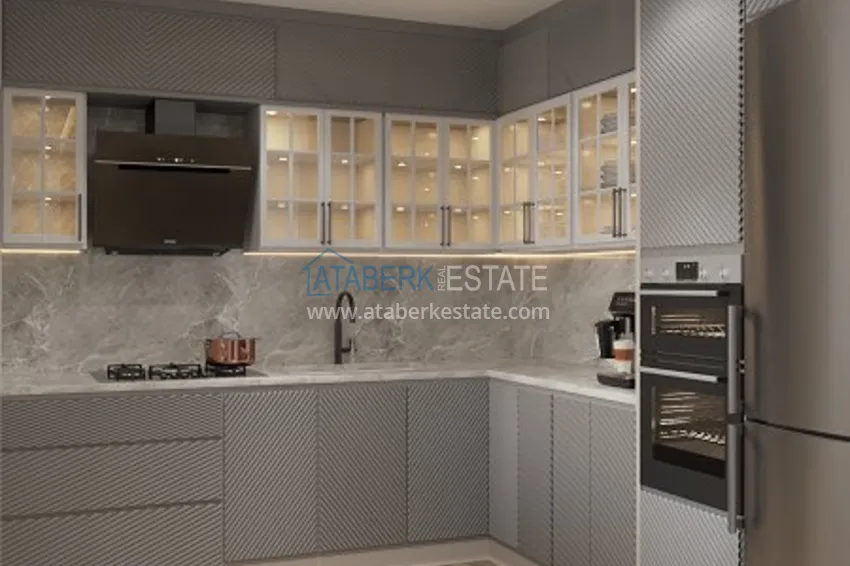 Приобрести Квартиры 2+1 на этапе строительства в районе Давултепе-Мерсин 11 