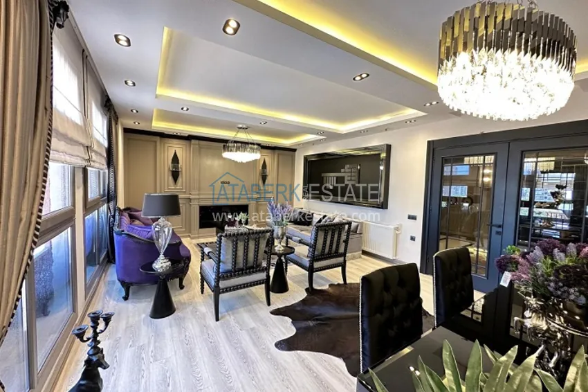 Приобрести Квартира 5+1 в жилом комплексе на стадии строительства Мезитли-Мерсин 1 