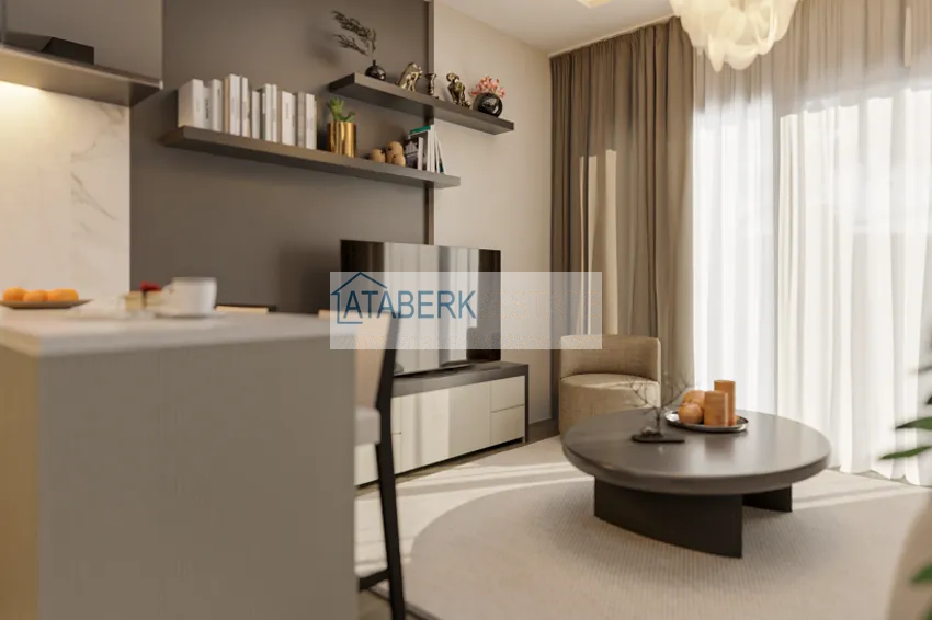 Приобрести Квартира 1+1 на этапе строительства в 200 метрах от моря в районе Тедже-Мерсин 2 