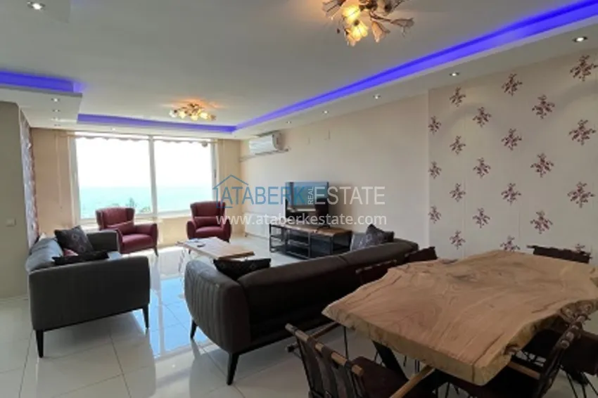 Приобрести Квартира 3+1 меблированная с открытым видом на море в районе Акдениз-Мерсин 2 