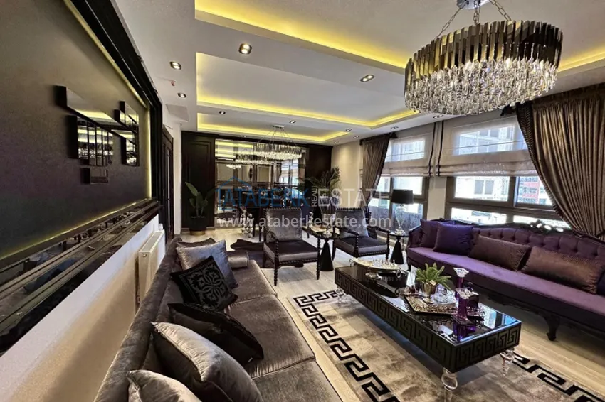 Приобрести Квартира 5+1 в жилом комплексе на стадии строительства Мезитли-Мерсин 4 