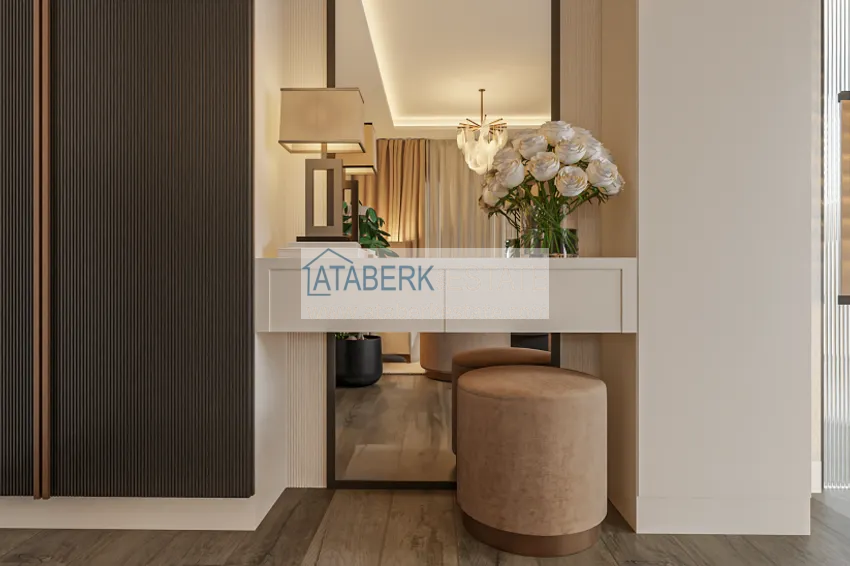 Приобрести Квартира 1+1 на этапе строительства в 200 метрах от моря в районе Тедже-Мерсин 7 