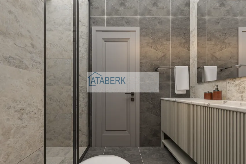 Приобрести Квартира 1+1 на этапе строительства в 200 метрах от моря в районе Тедже-Мерсин 31 