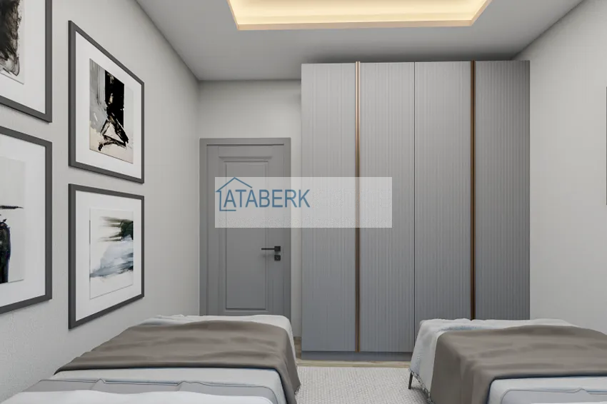 Приобрести Квартира 1+1 на этапе строительства в 200 метрах от моря в районе Тедже-Мерсин 16 