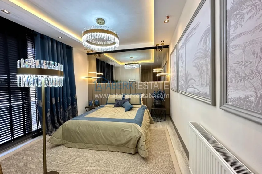 Приобрести Квартира 5+1 в жилом комплексе на стадии строительства Мезитли-Мерсин 13 