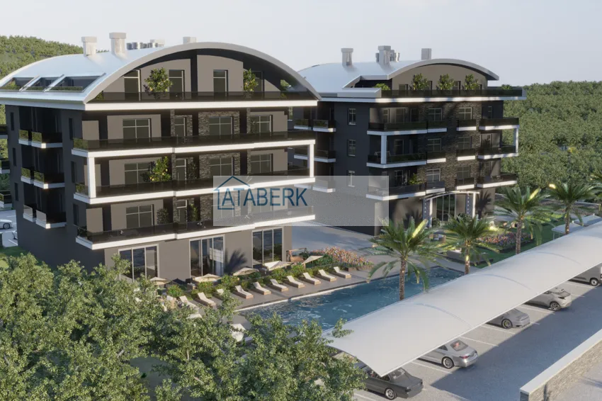 Новый проект современного жилого комплекса в районе Оба, Алания 1 