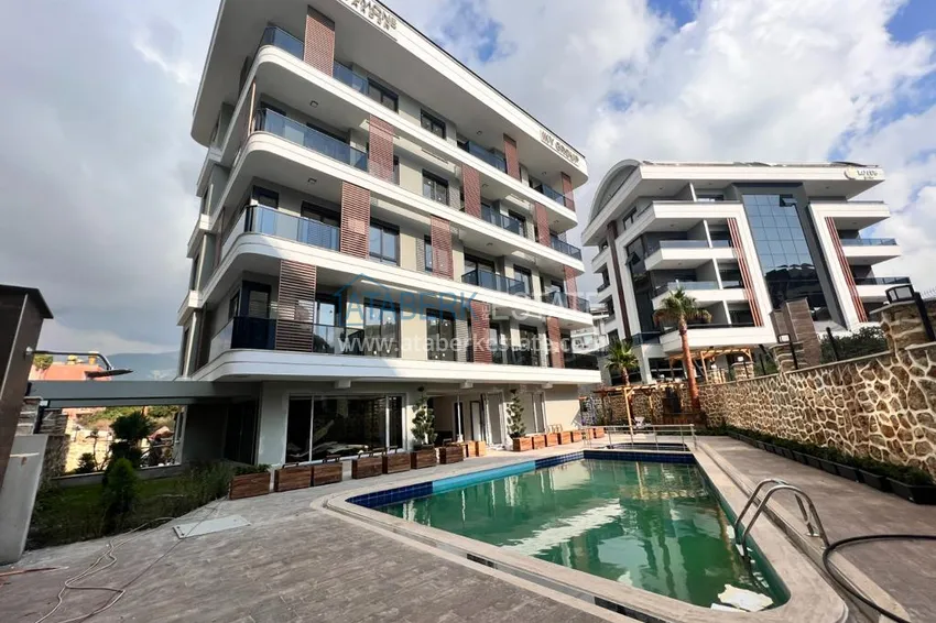 Квартира 1+1 с мебелью в районе, открытом для ВНЖ – Оба, Алания 1 