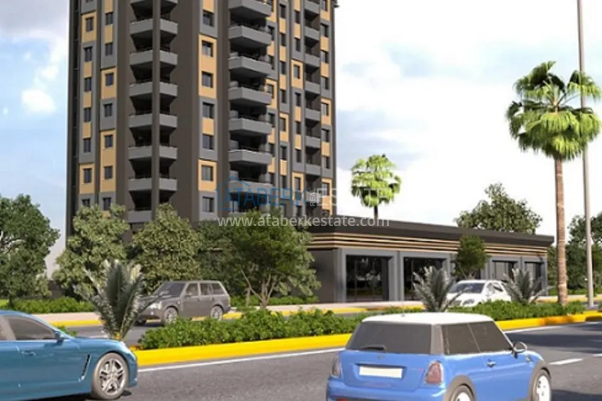 Квартира 3+1 с отдельной кухней на этапе строительства в центре района Эрдемли-Мерсин 1 