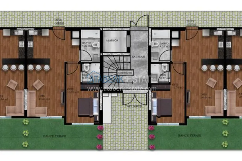 Купить дешево Инвестиционная недвижимость в строящемся комплексе в Анталии, район Алтынташ 1 